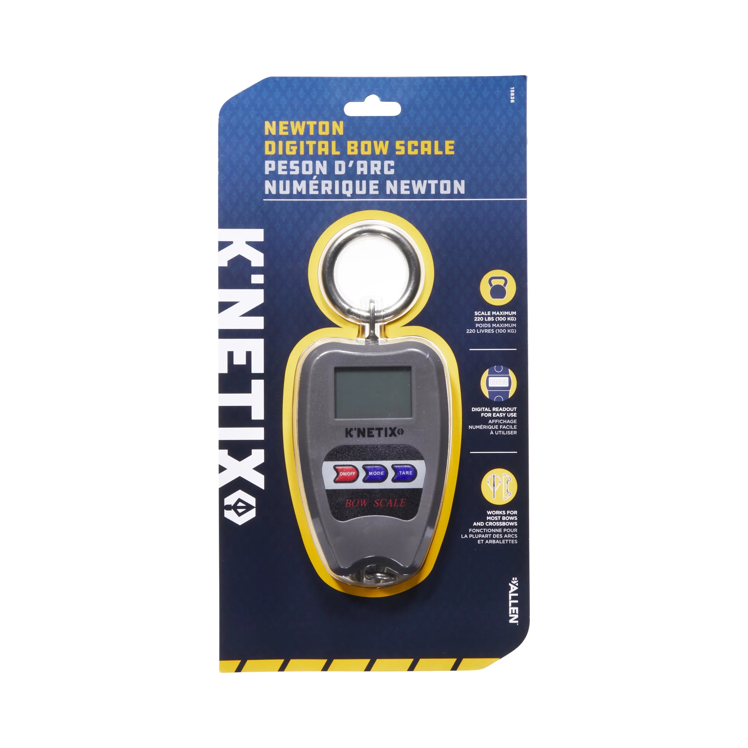 Bow Gray lbs., Scale, Newton 15836, Digital ABS 220 K’netix Plastic,