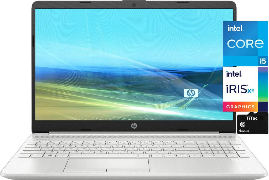 Wi-Fi, | HDMI, 11th Reader, Silver SSD Business Laptop, RAM i5 Gen TiTac HD 8GB RAM,Iris + Xe 15 HP 1080P Quad-Core Fingerprint DDR4 i5-1135G7, Graphics,USB-C, 2021 Full 15.6 Win10 Card S Intel Inch