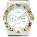 Polished Pre-Owned 18K BF566004 Watch Constellation Gold OMEGA Day Date 396.1070 Steel (Good)