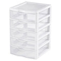 5 Sterilite View Drawer Unit Clear Storage