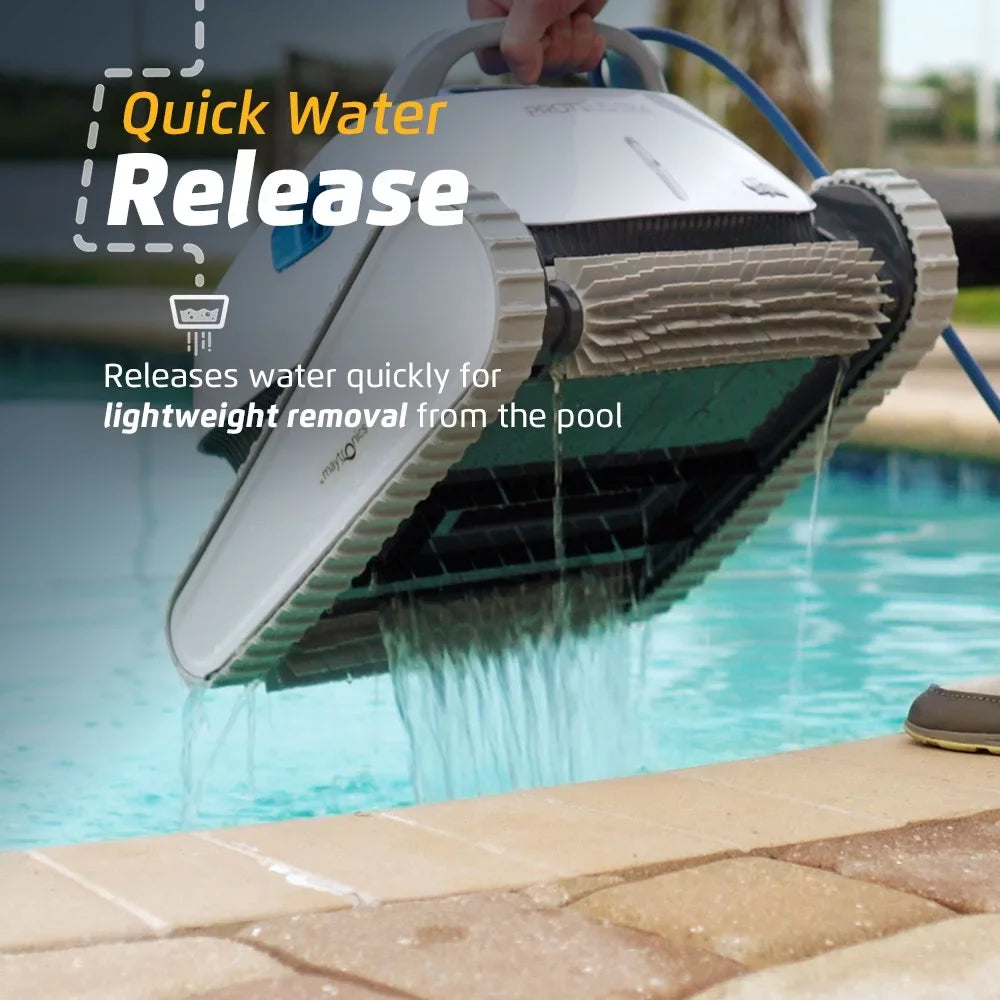 Cleaner for Scrubbing in Climbing Robotic Wall Ideal Powerful Pool up Dolphin Vacuum Waterline — Proteus All Types DX4 Capability 50 Pool Length FT — to —