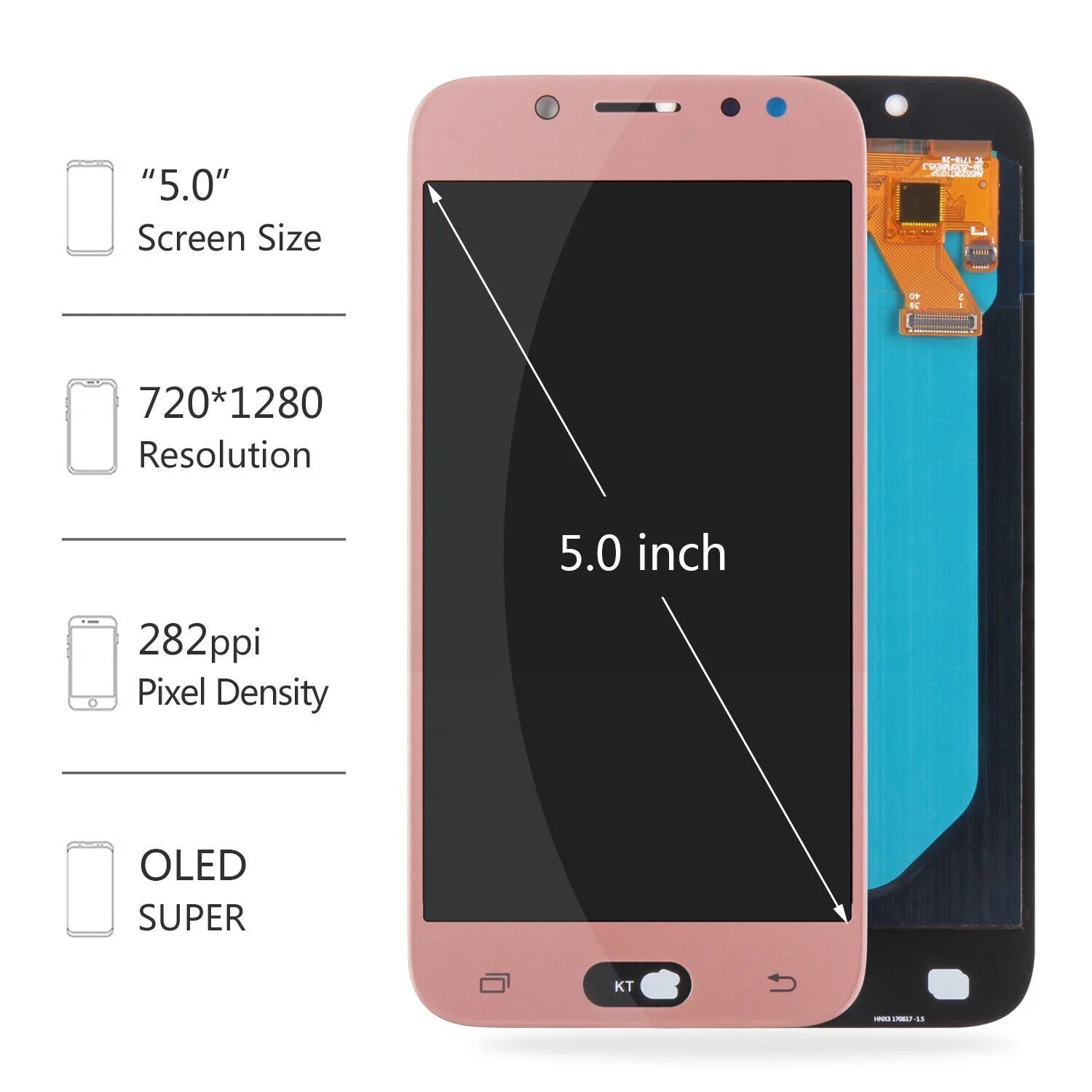 2017 Digitizer Touch Galaxy Replacement Parts(Pink) Assembly Screen LCD Repair For Pro J5 J530 Display