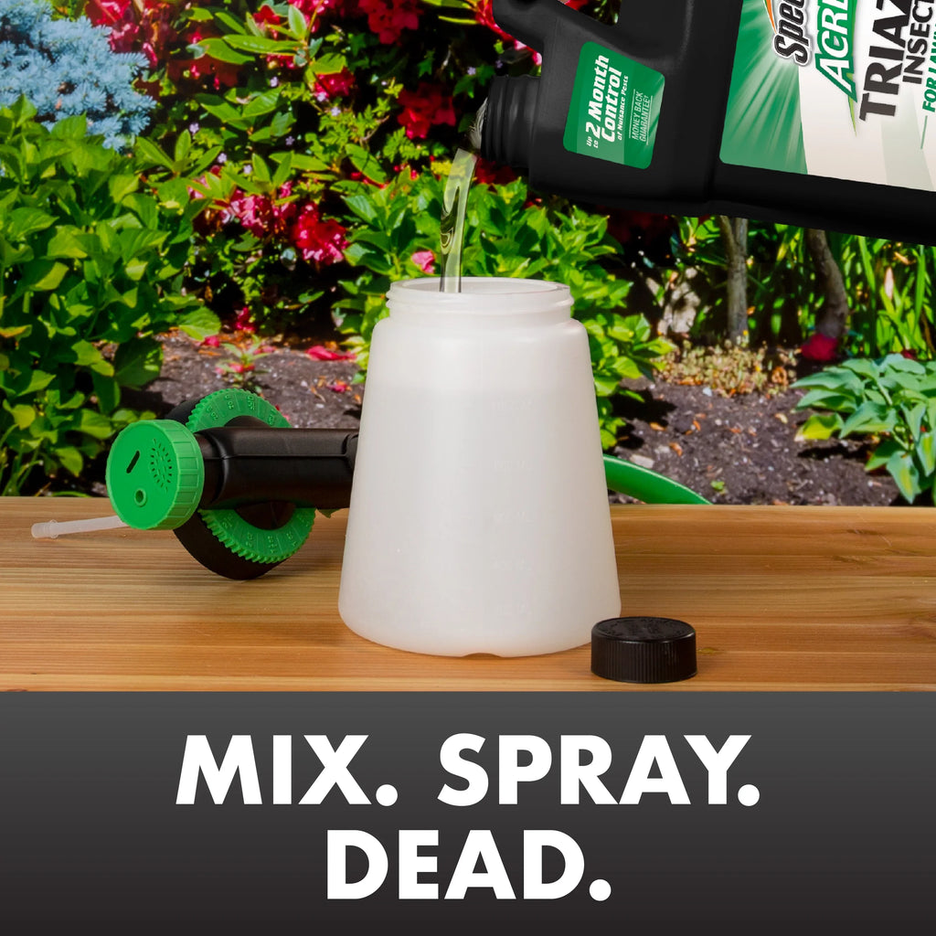 & Spectracide Plus Triazicide Insect Lawns Landscapes Acre Concentrate1 Killer Gallon for