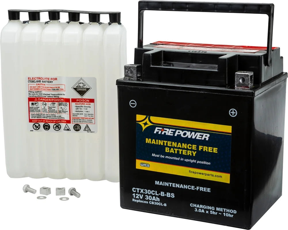 Maintenance Battery Free With CTX30CL-B-BS Power 1100 Fire 2007-2015 Sea-Doo Compatible VX Cruiser