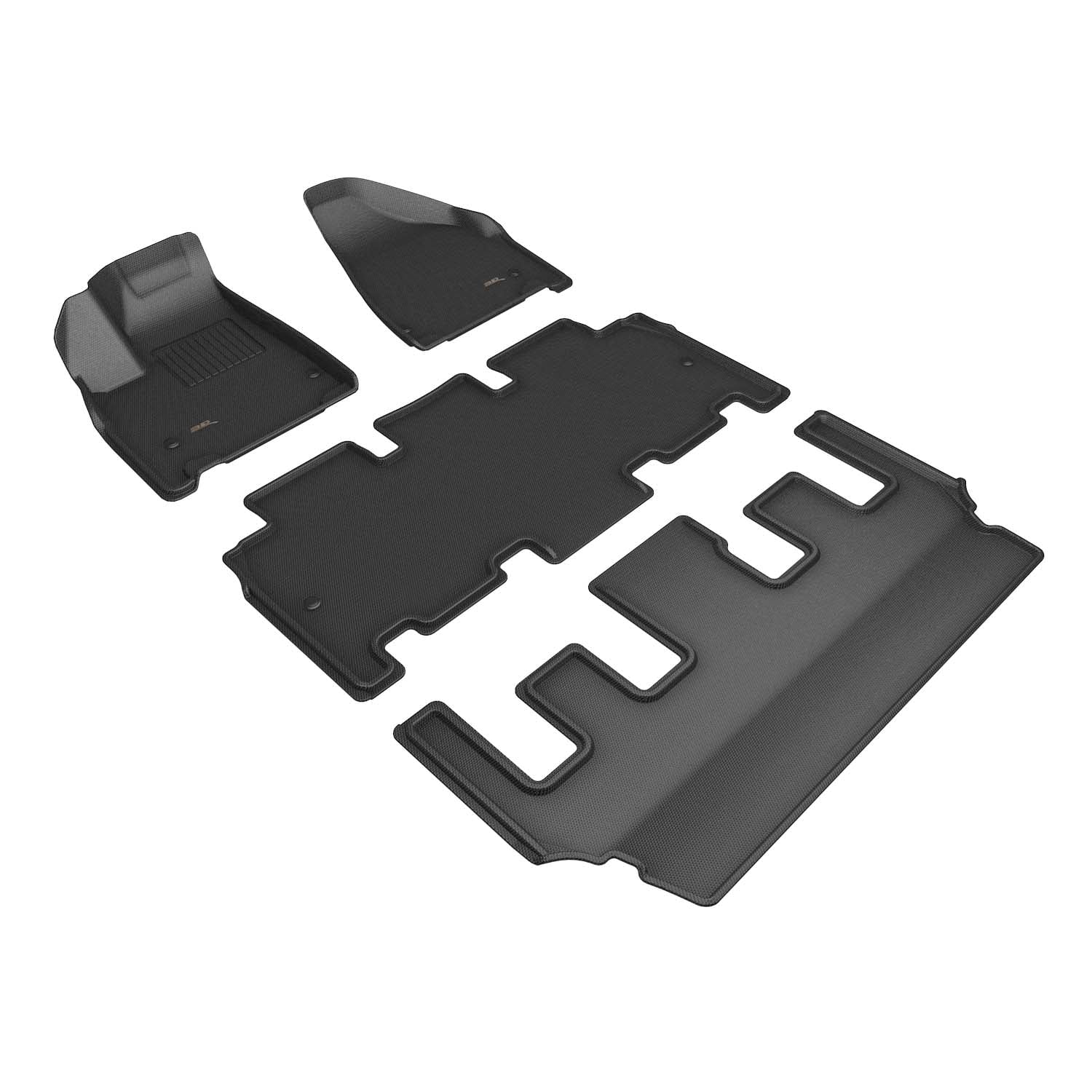 with KAGU 3D Set MAXpider PACIFICA compatible Full CHRYSLER LIMITED Mat HYBRID 2021-2024 (BLACK) Floor -