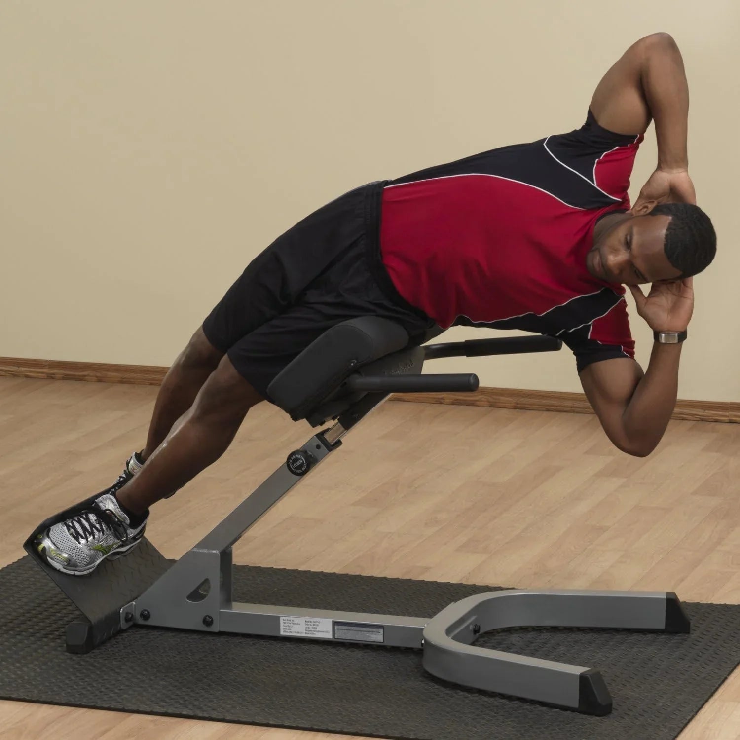 Pads Home Degree With Bench - Machine Hyperextension & 45 Thick And Abdominal Support Exercise For Gym Back Adjustable