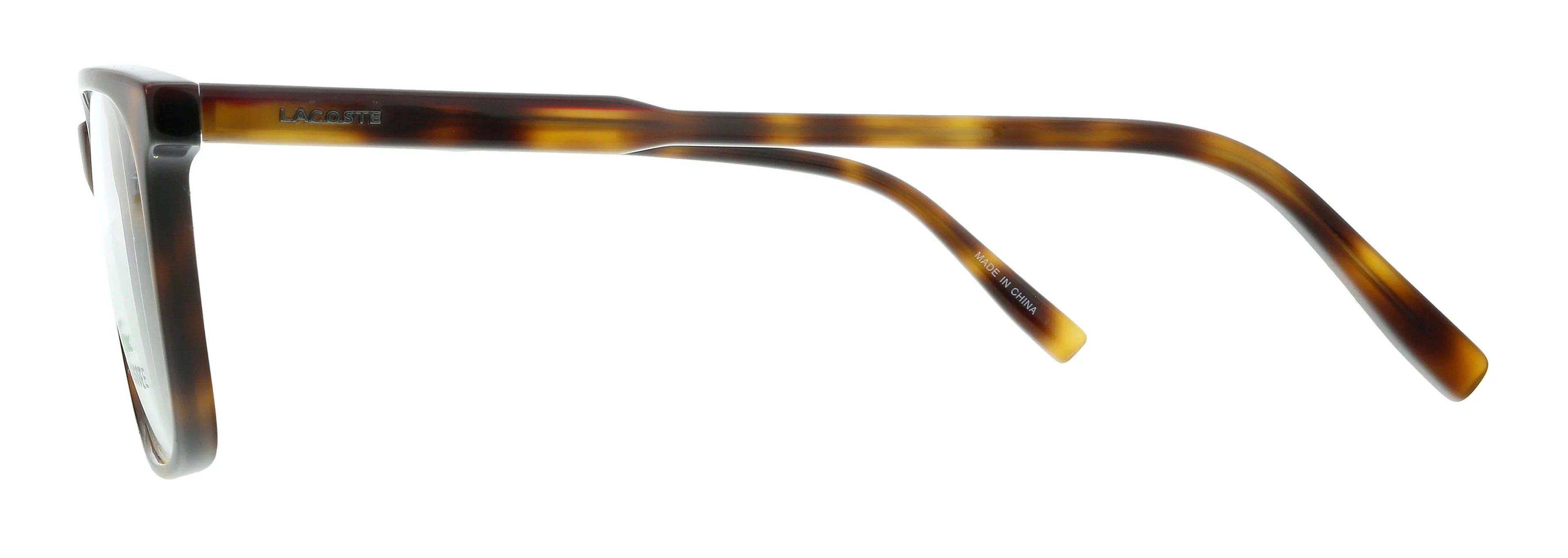 for mens 219 Eyeglasses Modified Havana/Burgundy L2861 Rectangle Lacoste