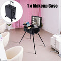 Box Key Makeup Train Luggage DENEST Organizer Cosmetic with Rolling Trolley Case Travel