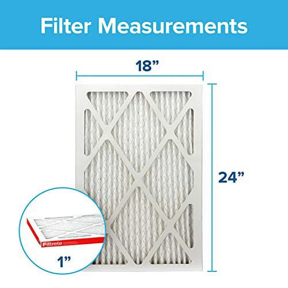 1000, AC Allergen 23.81 0.81) 18x24x1, Micro 2-Pack MPR x 17.81 x Defense, Filter, Air Filtrete dimensions (exact Furnace