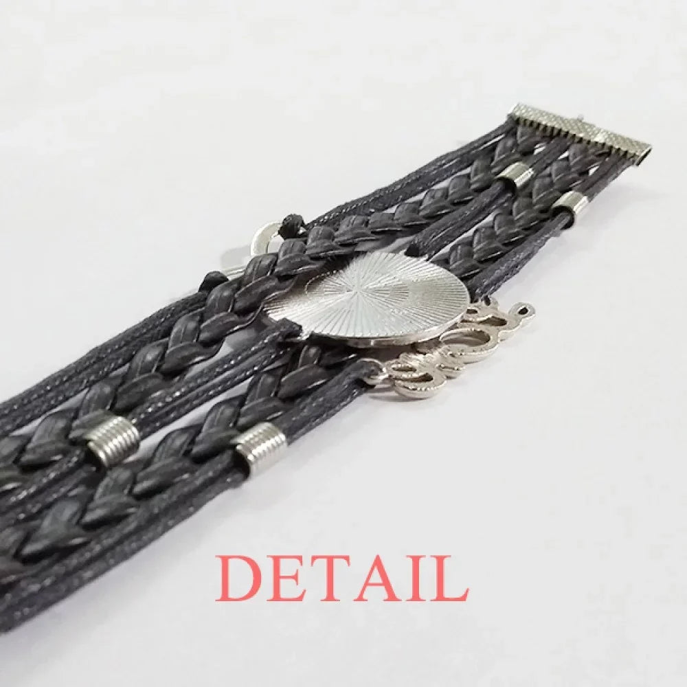 Twisted LGBT Love Accessory Knitting Bracelet Rope Trans Transgender Support Leather Man Wristband