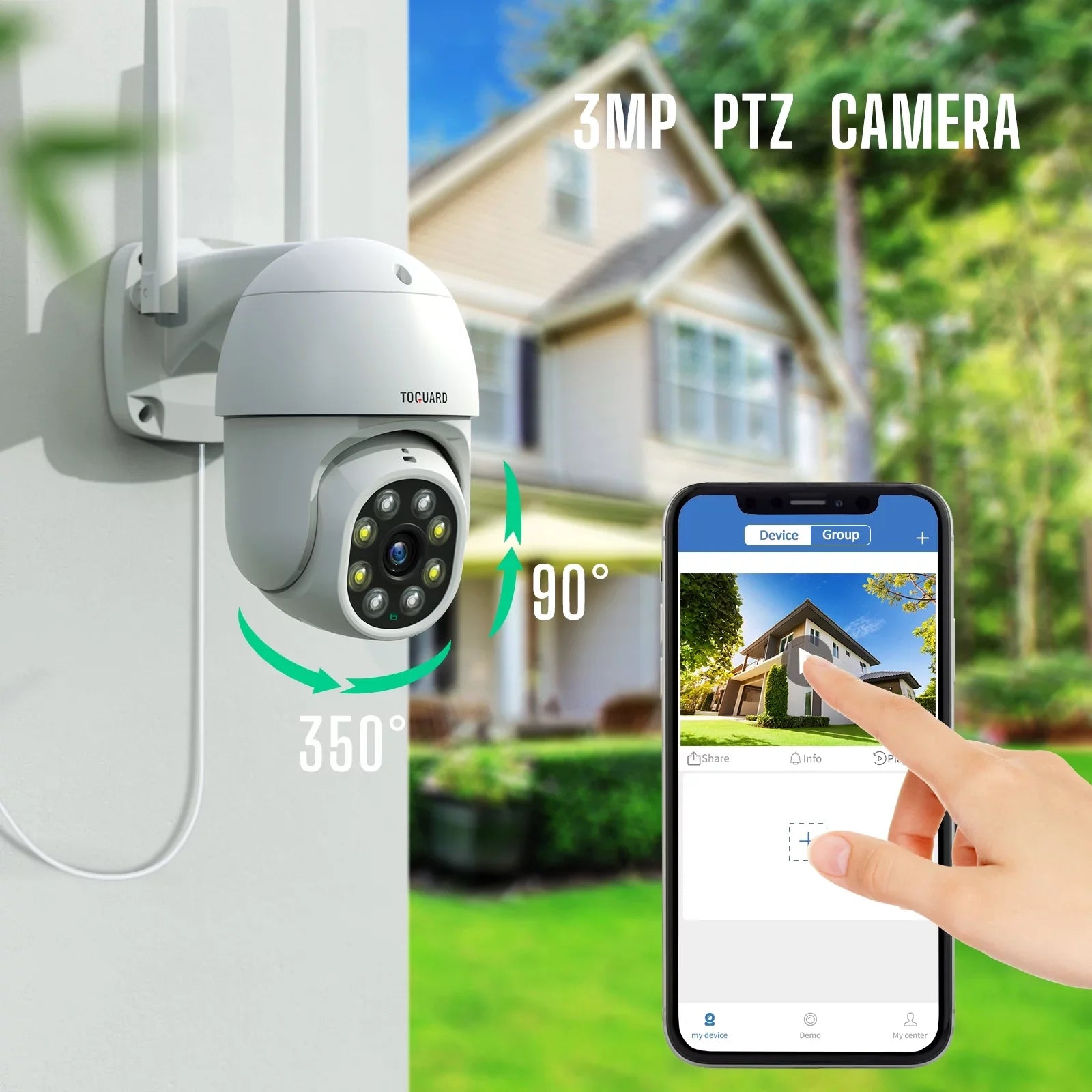 Security System HDMI 2X3MP Camera CCTV with WiFi Dome Toguard Camera exterior Drive, 1TB Connector Wireless Hard