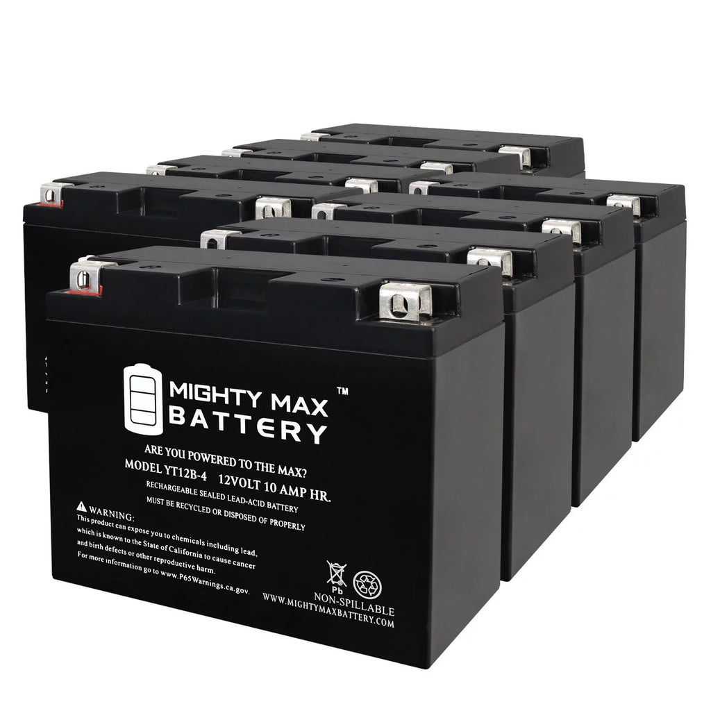 Battery with UT12B-4 8 10Ah 12V Replacement Power YT12B-4 Pack compatible - Adventure