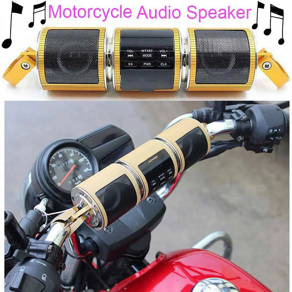 Player Radio Audio TF Bluetooth Waterproof Motorcycle USB Card V2.1+ MP3 FM Stereo EDR Speaker Resistant Motorbike