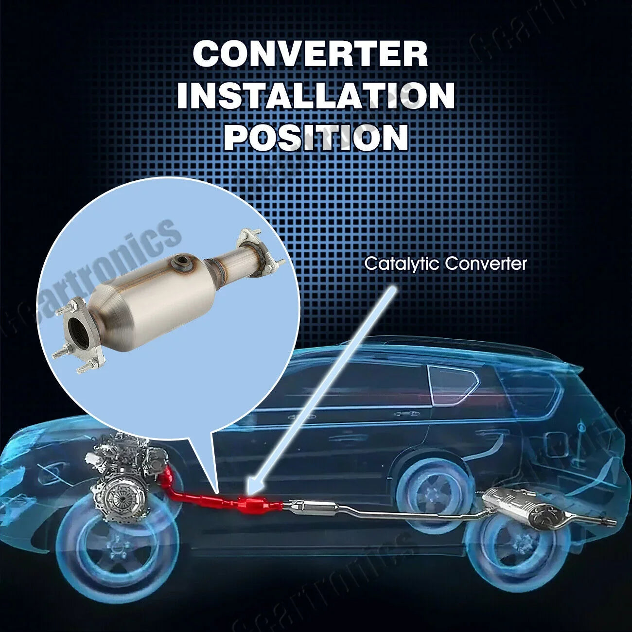 for SE 2000 Converter Accord 1999 Catalytic 2001 Honda 4cyl 2.3L 1998 Value 2002