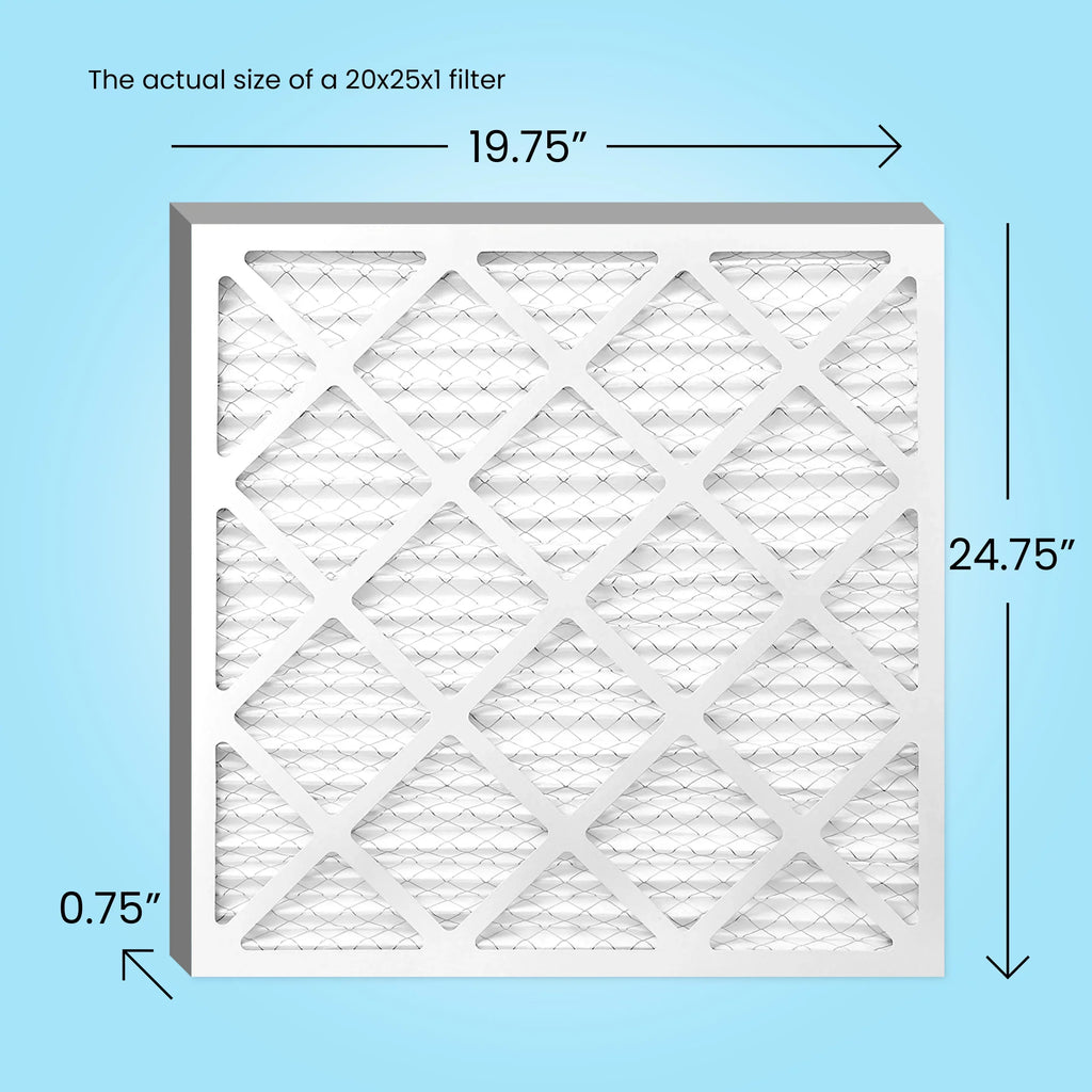 Filter, Filters, Furnace 11, Air MPR 1000, 20x25x1 Simply AC MERV Filter, 4-Pack Air