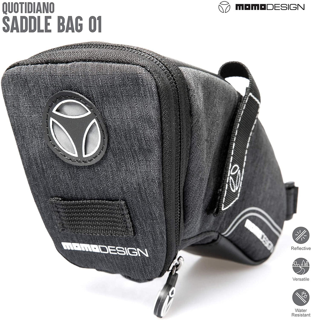 for Perfect Storage climate L 1.2 MOMODESIGN of Tail Saddle Led Bag & Light Capacity Design Reflective Safe Bike