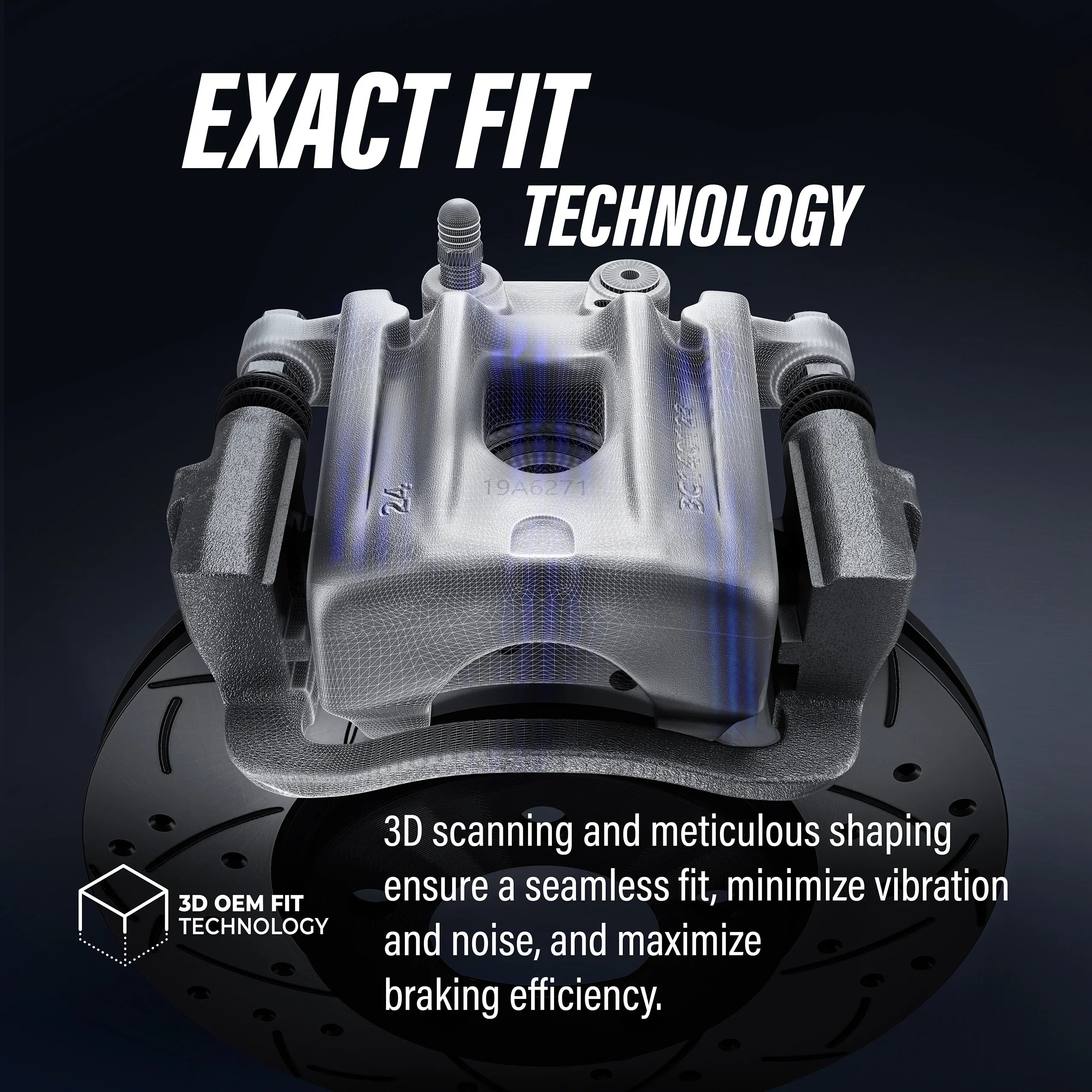 For Pads Brake Kit Rear Ceramic Ram KC8-100707C Rotors 2012 Piston Front Dual Auto And Transit C/V With Caliper Disc