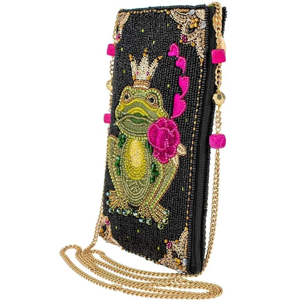Beaded Crossbody Mary Phone Bag Handbag Multi Frog Prince Kiss Frances New Me