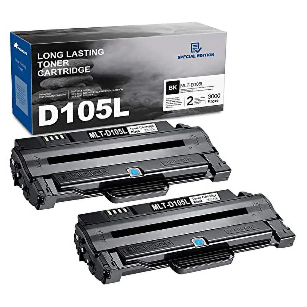 2 SF-650 Black SF-650P ML-2525W D105L Cartridge ML-1915 MLT-D105L 105L MLT-D105L SCX-4623F Printer, SCX-4623FW ML-2525 Pack Toner Toner SCX-4623FN Replacement ML-2545 - for