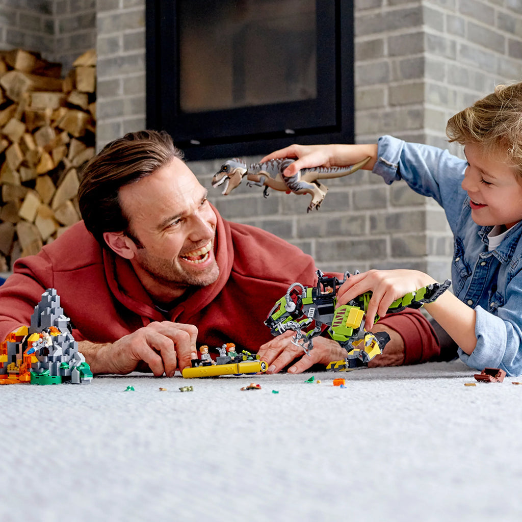 Building Dino-Mech Pieces) Jurassic World vs LEGO Toy (716 rex Dinosaur Battle 75938 T.