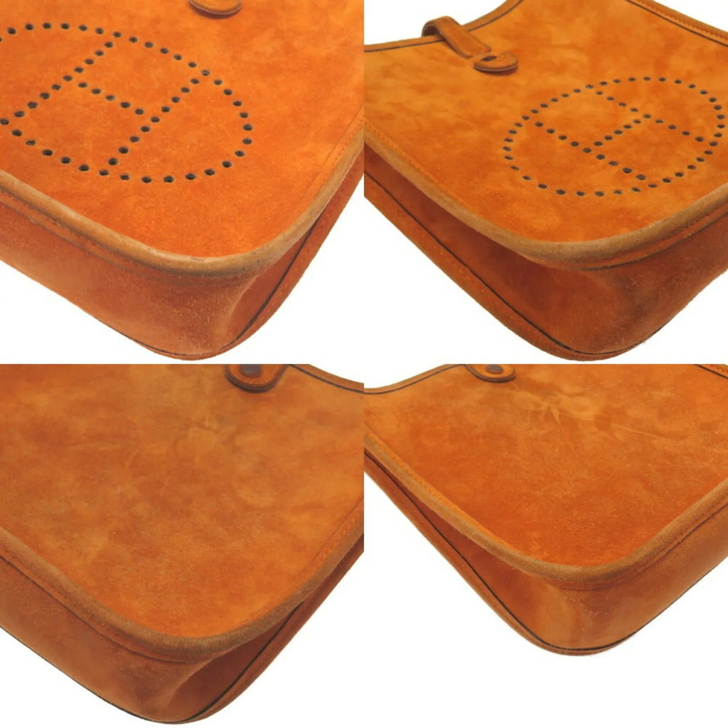 □ TPM 0069HERMES Shoulder Bag H Dobris Evelyn Pre-Owned Hermes (Fair) Engraved Orange