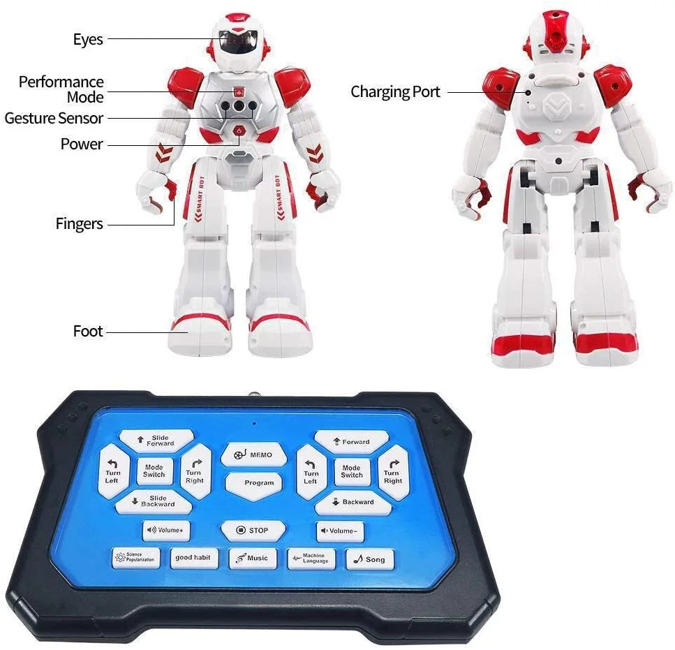 Walking Sensing and for Singing Robot Gesture Smart - Kids Robots Red Girls Boys RC Dancing for