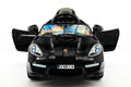 Electric Ride-On 12V Metallic Kids Car Kiddie with R/C Black Remote Parental Roadster |