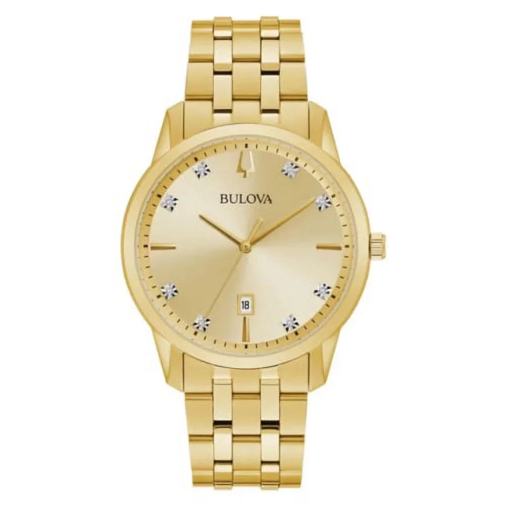 Date Indicator Watch Sutton Quartz Gold-Tone Men's 40mm Bulova 97D123
