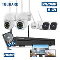 Security System HDMI 2X3MP Camera CCTV with WiFi Dome Toguard Camera exterior Drive, 1TB Connector Wireless Hard