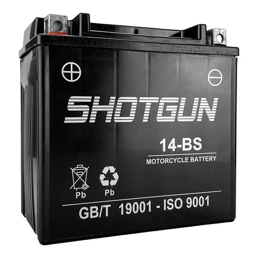 Guzzi Powersports 2017 Battery 2016 Moto Roamer For YTX14-BS Replacement V9 Shotgun