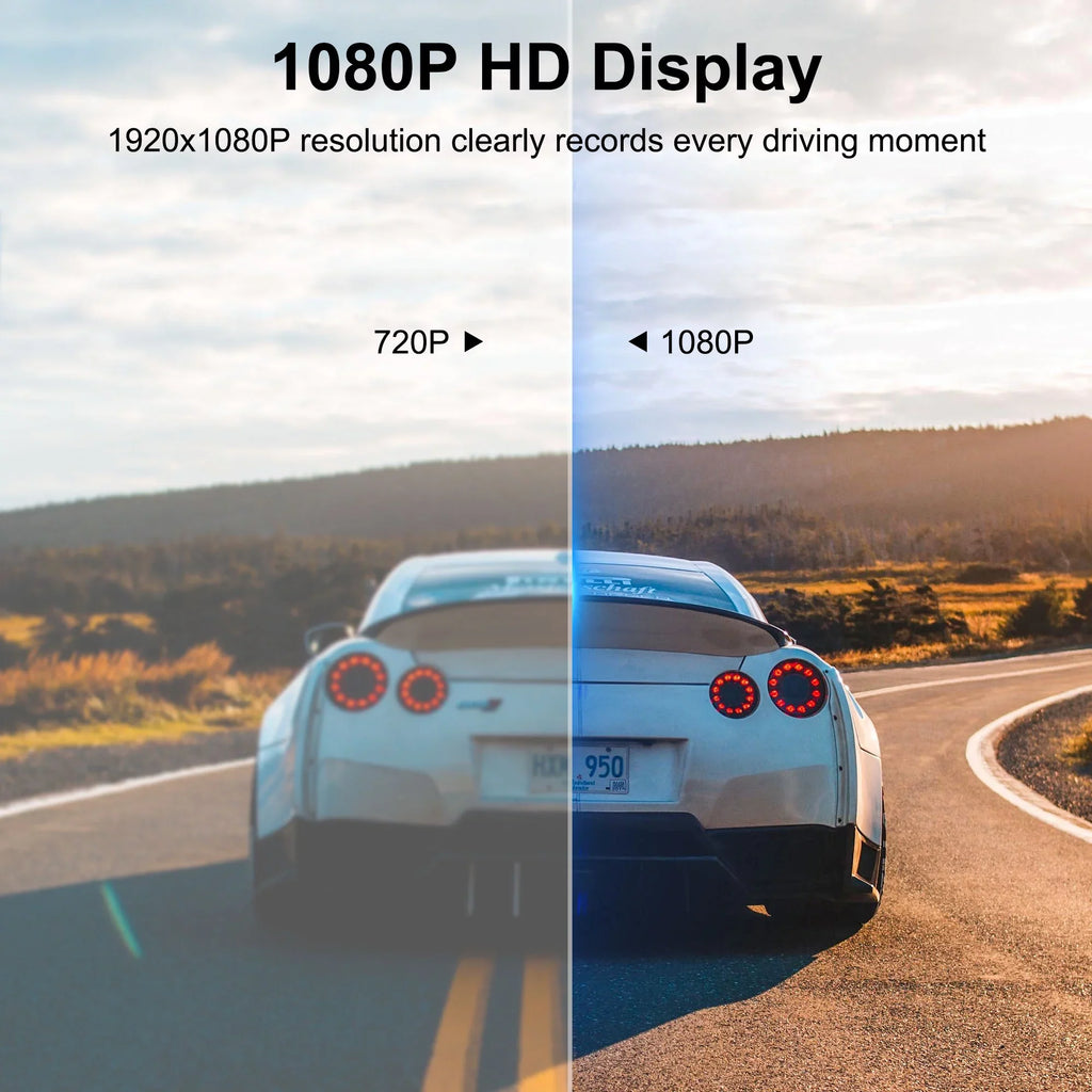 G-Sensor Channel and Camera Vision, TSV Night Camera, Dash with 3 Rear, Backup Car Front 1080P Cam Cam DVR Dual Dash