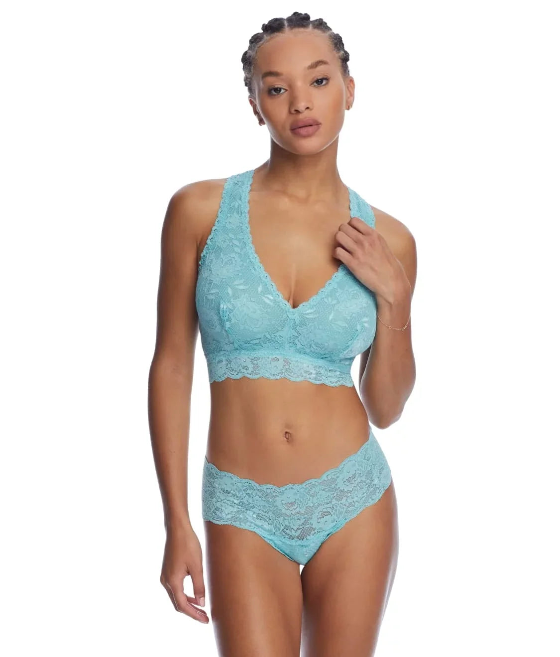 NWOT Large, Never Bra, US Blue Say COSABELLA Capri Curvy Racerback Never