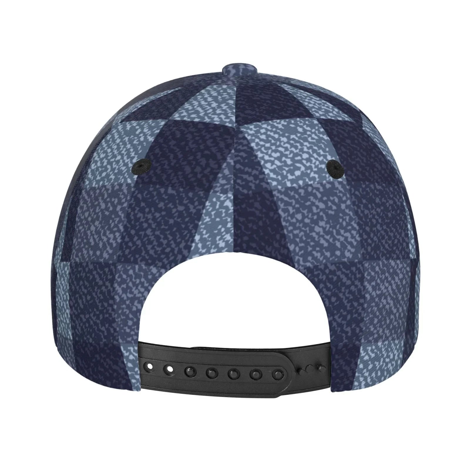 Blue Men Dad Women Cap Cotton Hat Gingham for Soft Check Haiem Headwear Buffalo design Adjustable Hats Unisex Baseball Fashion