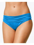 Coverage Shirred Full Stretch Bottom BLANCA 16 Women's Banded Hipster Swimsuit LA Blue