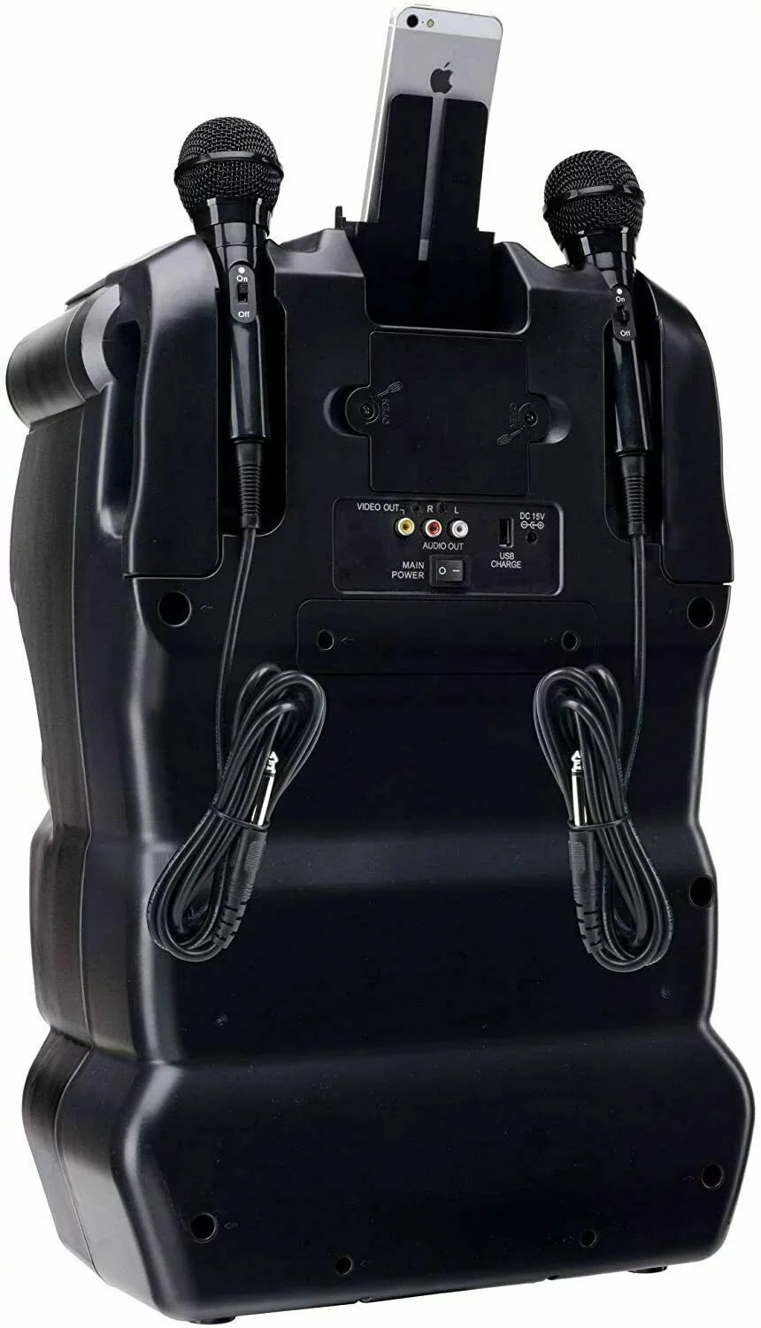 CDG/MP3G Karaoke Karaoke Rechargeable 2 Portable Mics w/ USA Player 300W