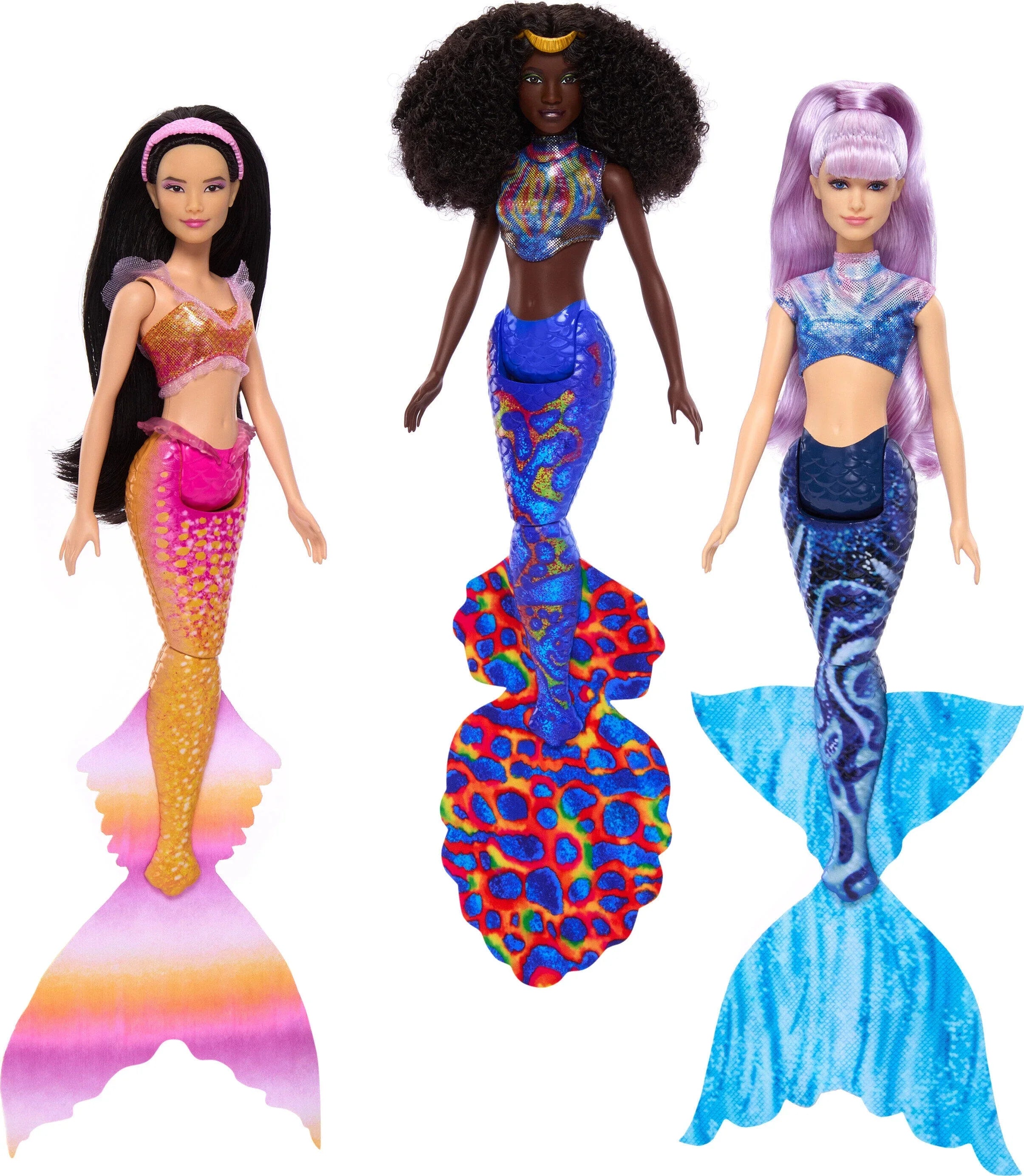 Set Sisters Ariel Doll with Disney Fashion The 7-Pack, 7 Ultimate Little Mermaid Dolls Mermaid