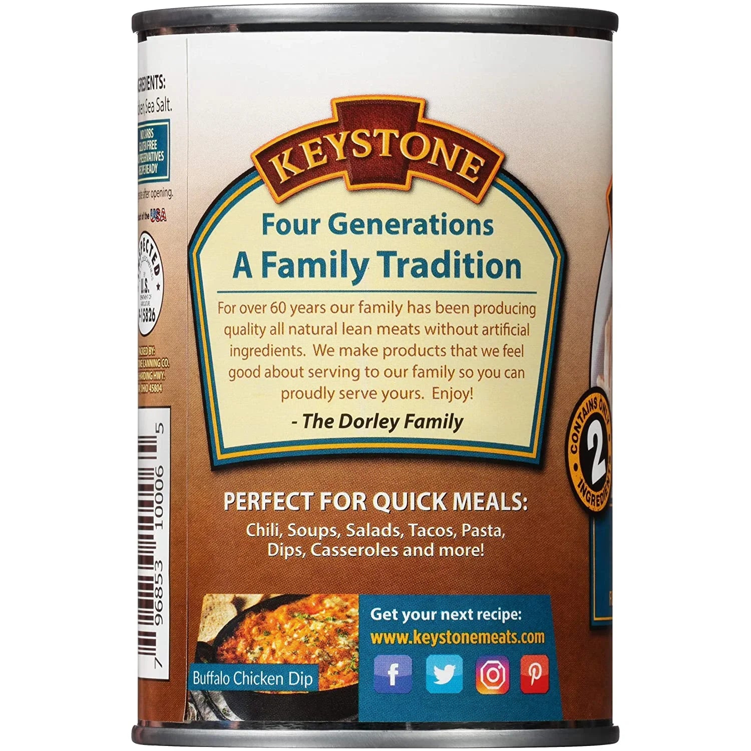 Eat ✅ ✅ Chicken For Cans (6 oz Survival All and to Food Keystone Camping Natural Can Hiking Ready Emergency Backpacking Pack) 14.5