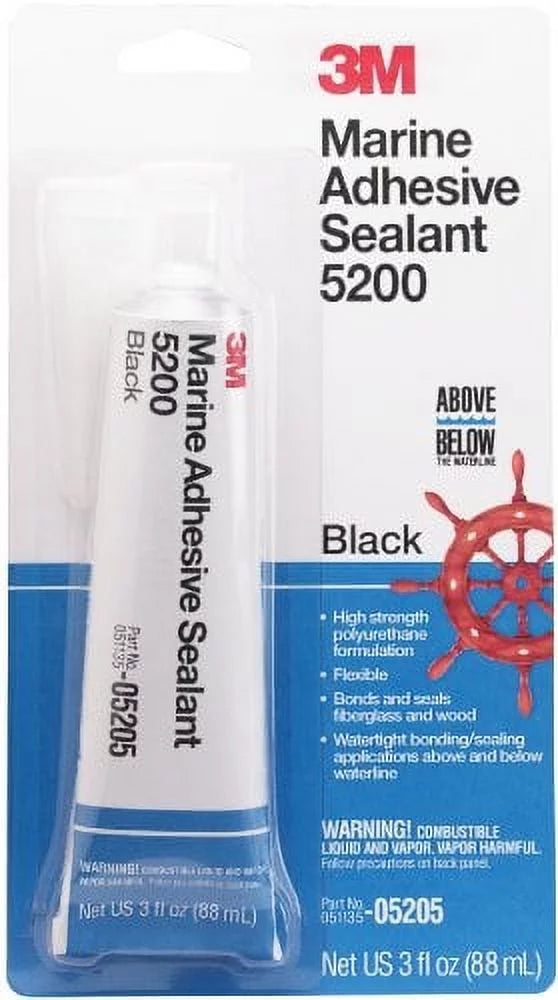 adhesive oz 5200 3 3m black, marine sealant,