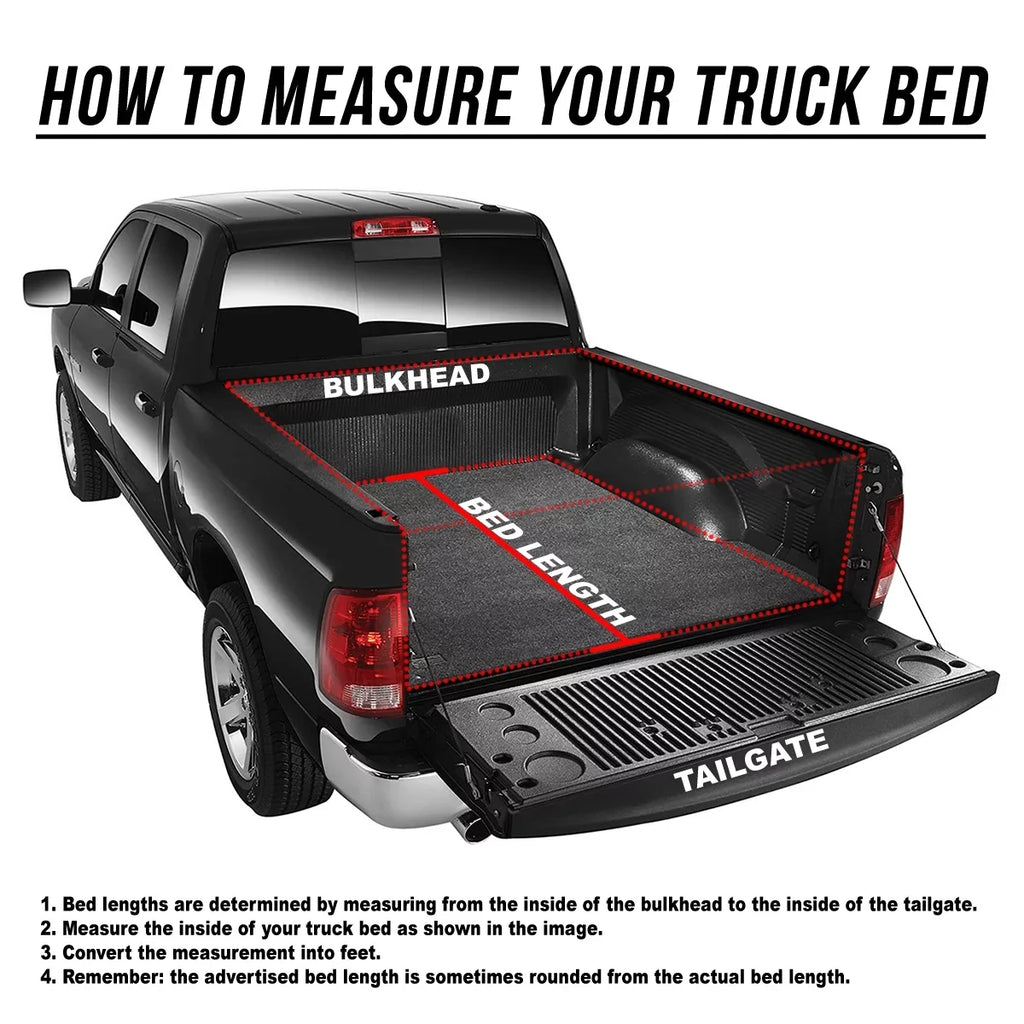 Tri-Fold Motoring Soft Trunk Fleetside 17 Adjustable Tacoma 18 TTC-TRISOFT-060 for 2019 2016 DNA Cover Tonneau 6' to Bed Toyota Top