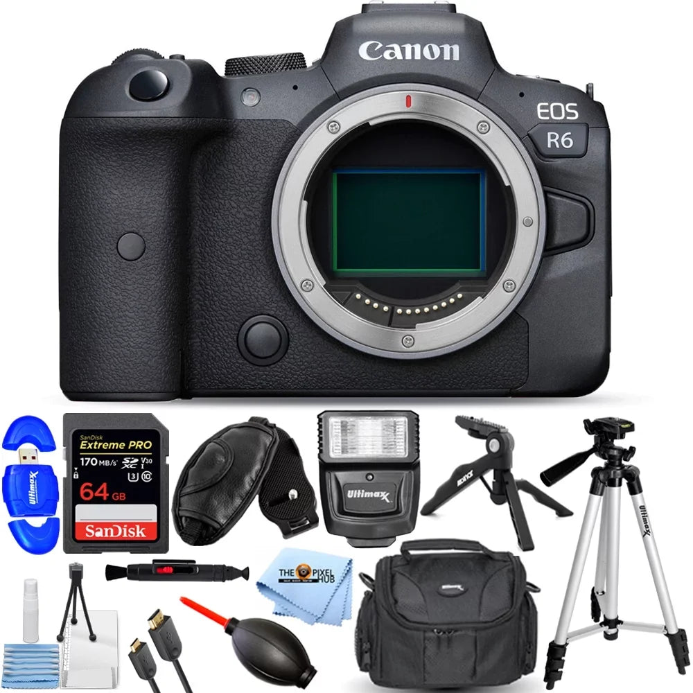Mirrorless Camera 12PC EOS - Digital Canon Only) (Body Bundle R6 Accessory