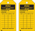 Fl Tag,Bk/Yel,PK10 86444 Replacement Brady Rcd HVAC