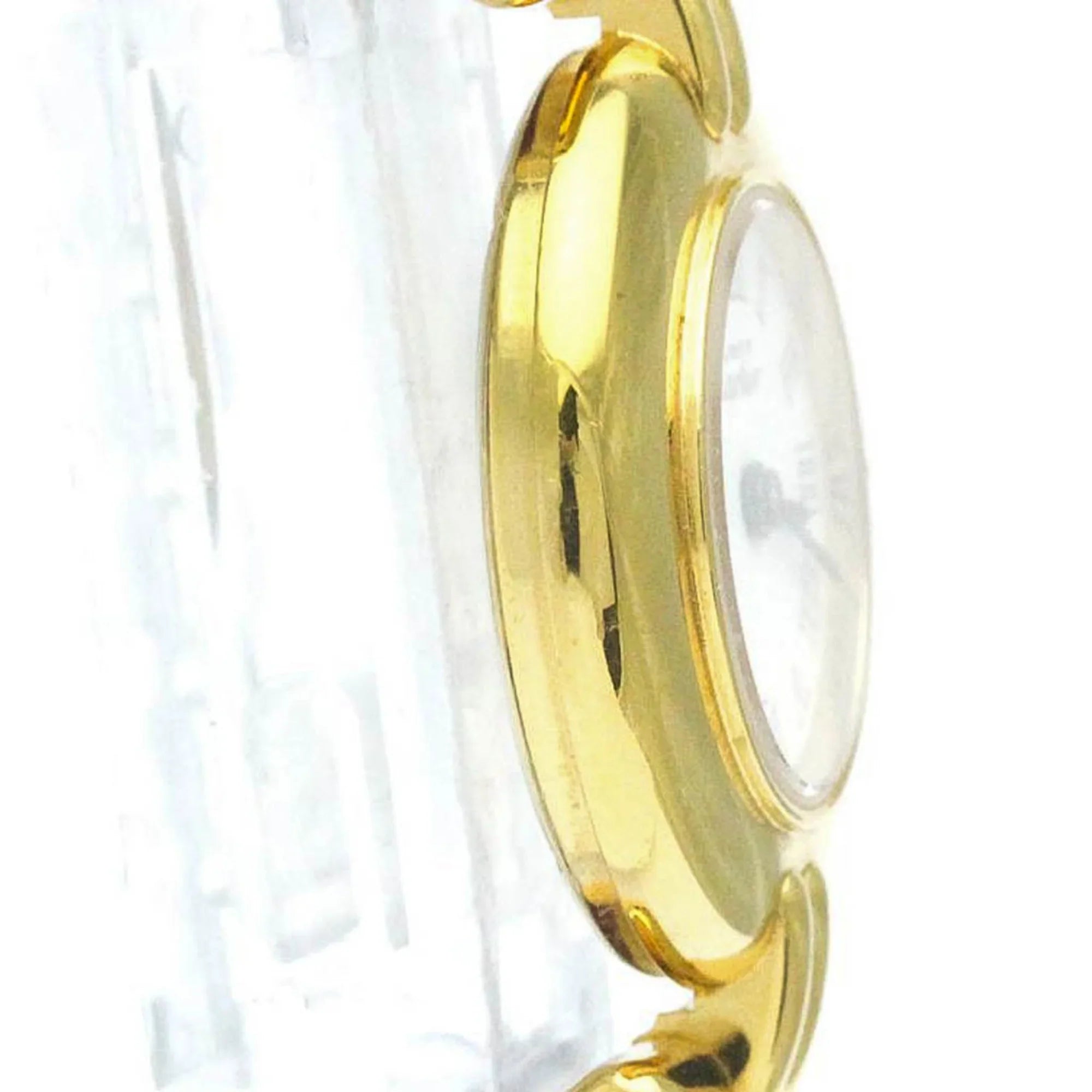 (Good) BF568960 Colisee Must Plated Pre-Owned Watch CARTIER Ladies Leather Quartz Gold