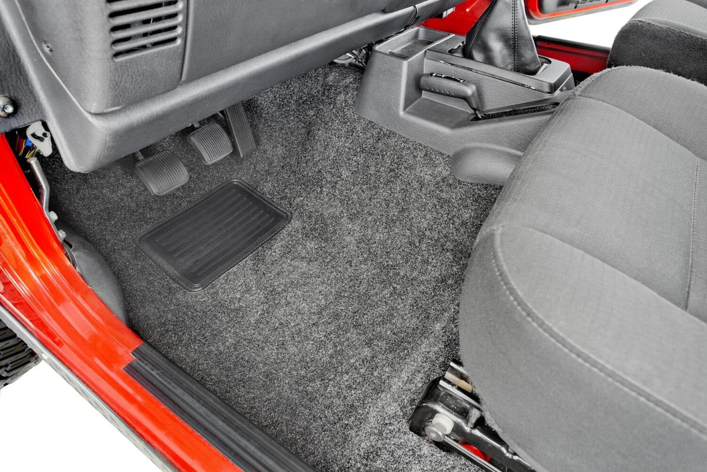 / / by Center 3Pc Jeep BedRug Wrangler Floorr Compatible TJ Jeep TJ, Kit 1997-2005 Wrangler select: 2006 (w/o Front Console)-Heat Shields with X RealTruck