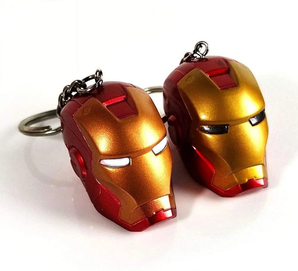 Superhero Key design Keychain Man Helmet Figure GFDay Ring Iron