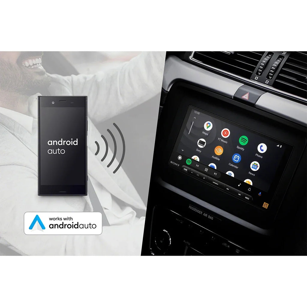 ES XAV-9000ES 6.75" Media Wireless High-Resolution and Auto Mobile Mobile with CarPlay Receiver Android