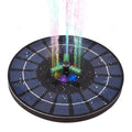 Inch 6W Small Bird 9 Fountain Pump Solar Pond Nozzle Bath for Solar Garden LED Colorful Auto-Shut liquid Rotatable Battery Pump Fountain Light off With With