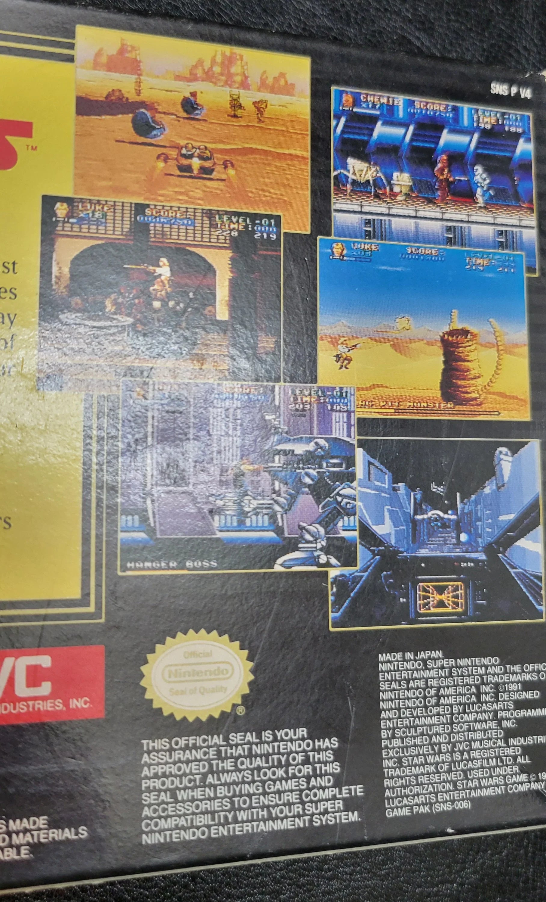 '+ SNES Cartridge Owner CIB Immaculate Condition System) (Super In 1992 Box Ent. Authentic Nintendo Complete STARWARS Original Instructions