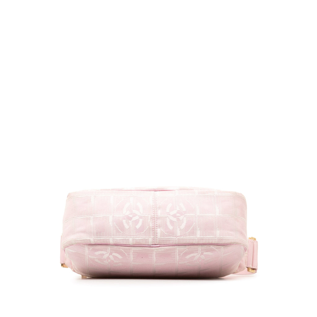 Top Handbag Unisex Travel Authenticated Line HandleBag Nylon New Pre-Owned Pink (Good) Fabric