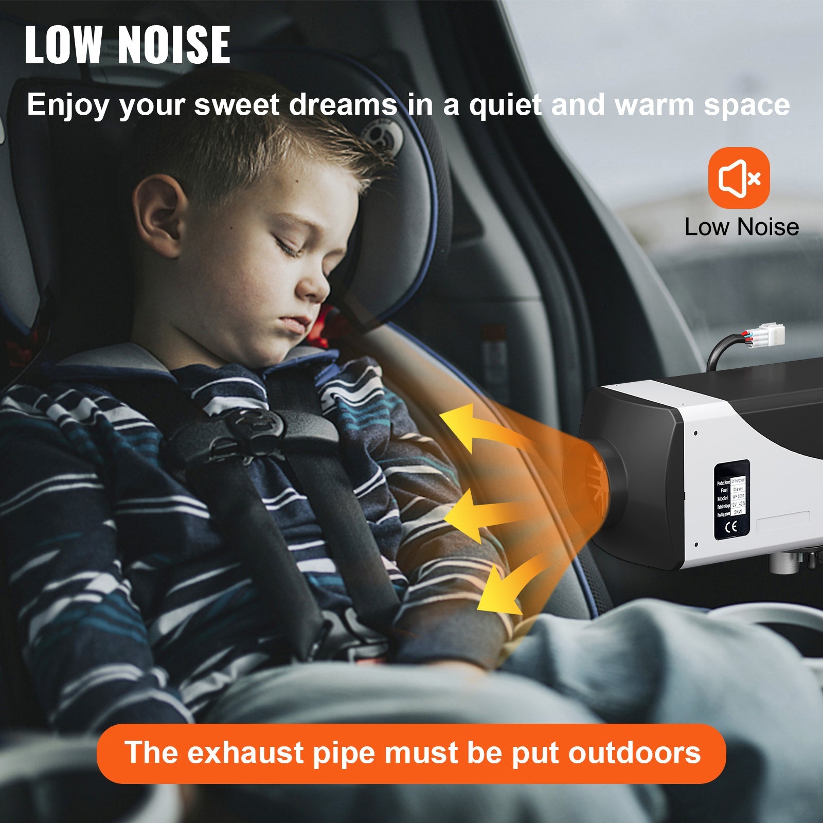Heater 5KW Boats Remote Tank Parking LCD Diesel Diesel 10L 12V Motorhomes Bus Air Thermostat Control SKYSHALO for with Muffler and RV Heater Trailer Heater Diesel and