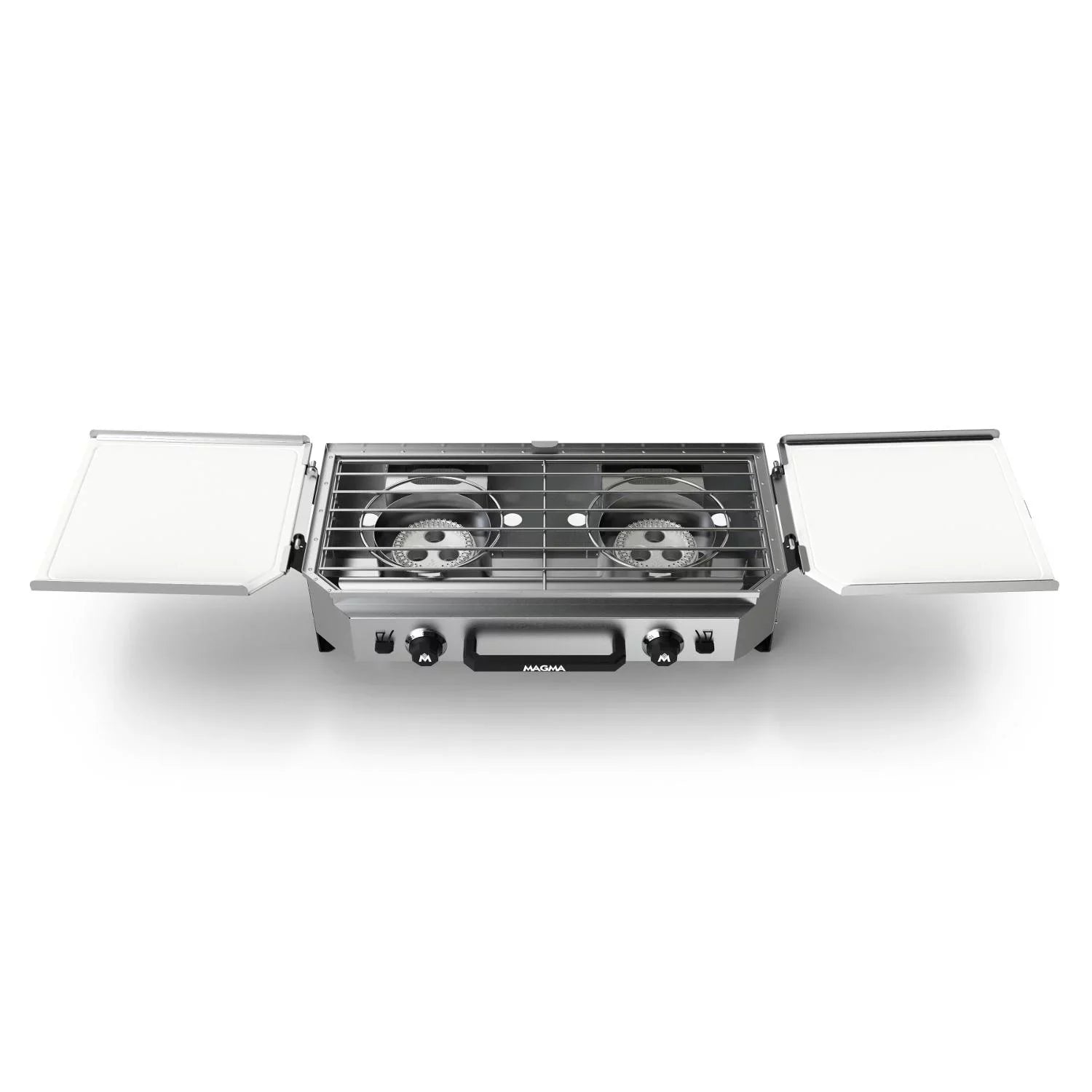 Camping Double Top Crossover Stove With Griddle Grill Burner & Top Magma